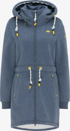 Schmuddelwedda Sweats Zippés Veste De Survêtement Femme Bleu Chiné