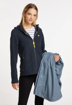 Schmuddelwedda Manteaux De Pluie Manteau Fonctionnel Femme Bleu-gris -Schmuddelwedda 00bbb98aa8c3de14b7220dc09ed4bb3b