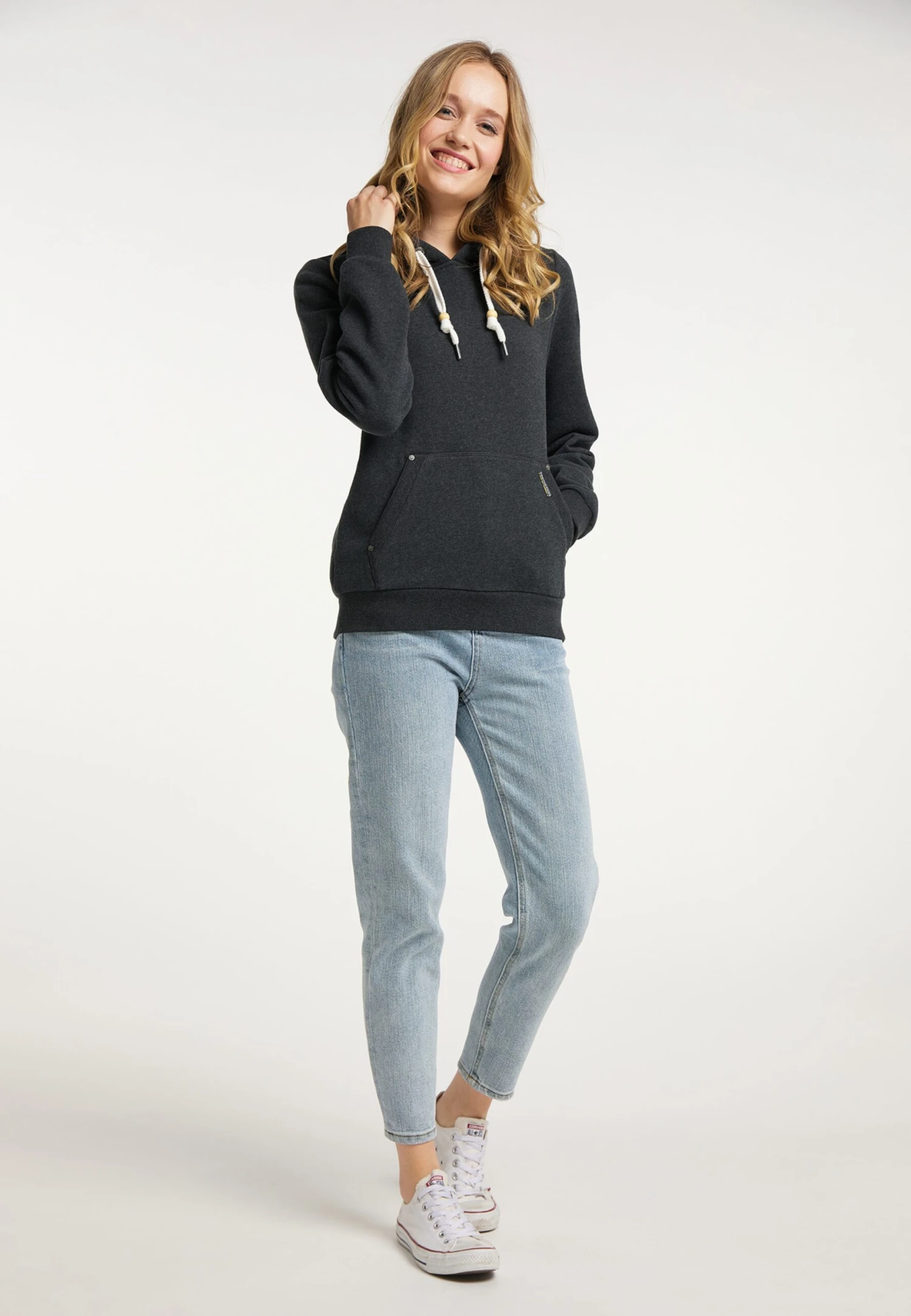 Schmuddelwedda Sweats à Capuche Sweat-shirt Femme Gris Foncé 6 Schmuddelwedda Sweats à Capuche Sweat-shirt Femme Gris Foncé – Image 4