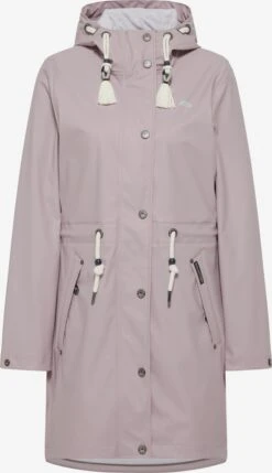 Schmuddelwedda Manteaux De Pluie Manteau Mi-saison Femme Rose Ancienne