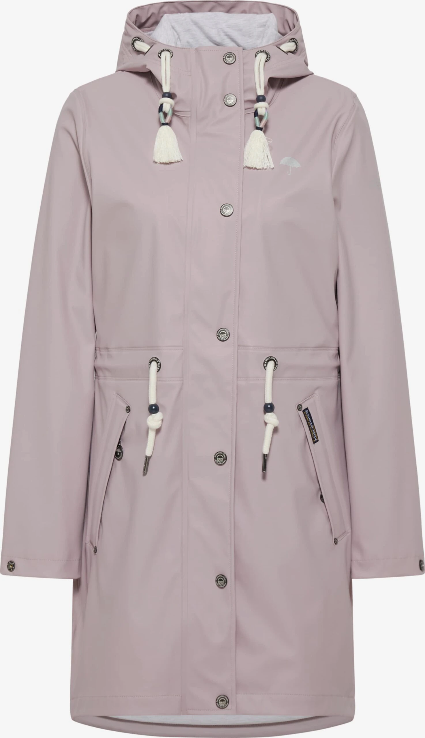 Schmuddelwedda Manteaux De Pluie Manteau Mi-saison Femme Rose Ancienne
