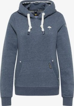 Schmuddelwedda Sweats à Capuche Sweat-shirt Femme Bleu-gris