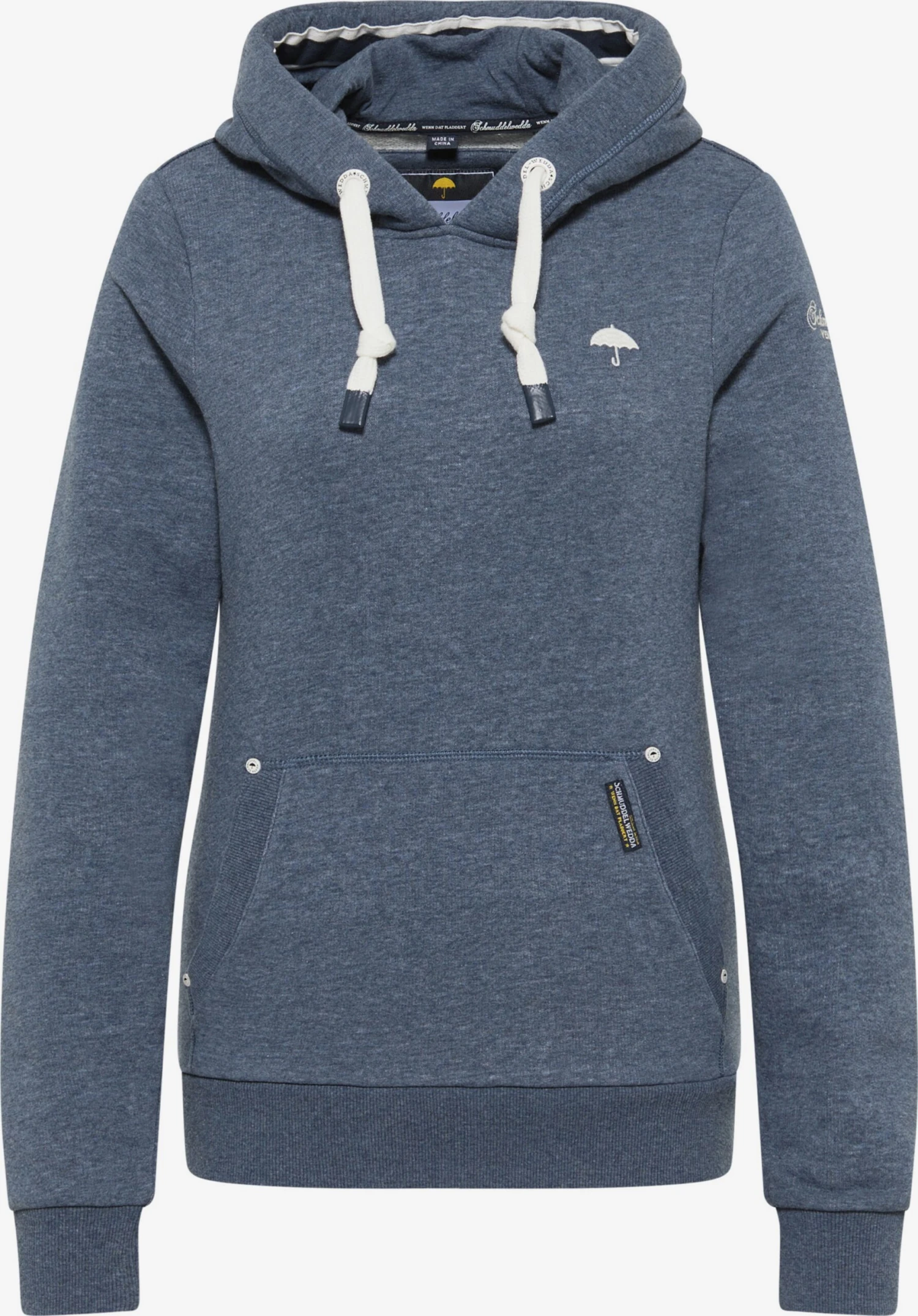 Schmuddelwedda Sweats à Capuche Sweat-shirt Femme Bleu-gris 3 Schmuddelwedda Sweats à Capuche Sweat-shirt Femme Bleu-gris