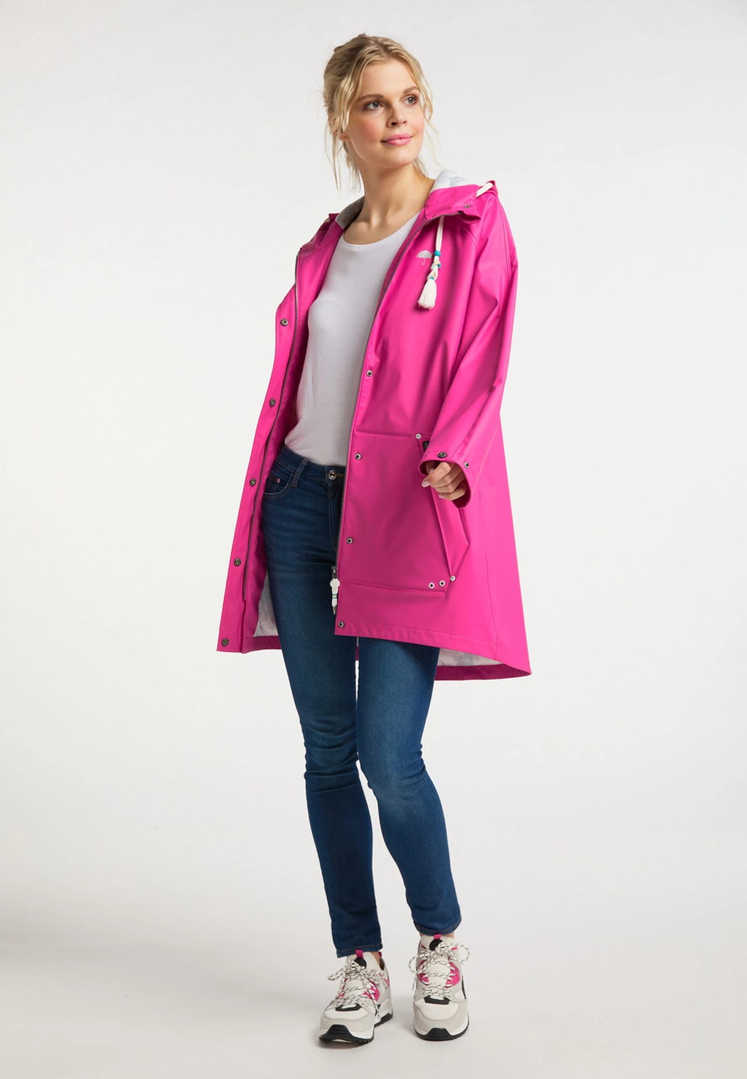Schmuddelwedda Manteaux De Pluie Manteau Mi-saison Femme Rose 6 Schmuddelwedda Manteaux De Pluie Manteau Mi-saison Femme Rose – Image 4
