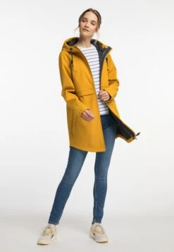 Schmuddelwedda Manteaux De Pluie Manteau Fonctionnel Femme Moutarde -Schmuddelwedda 094ce015b7946d75773a54b2e75e4d17