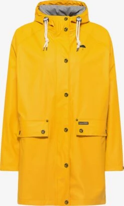 Schmuddelwedda Manteaux De Pluie Manteau Mi-saison Femme Moutarde