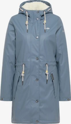 Schmuddelwedda Manteaux De Pluie Manteau Fonctionnel Femme Bleu Fumé