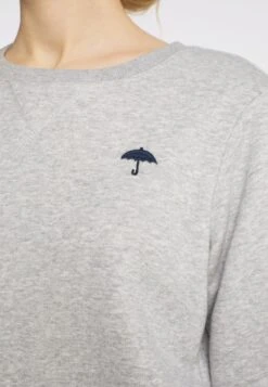 Schmuddelwedda Sweats Sweat-shirt Femme Gris Chiné -Schmuddelwedda 1009d3e75a6a2c1d605bc619c2dc1e69