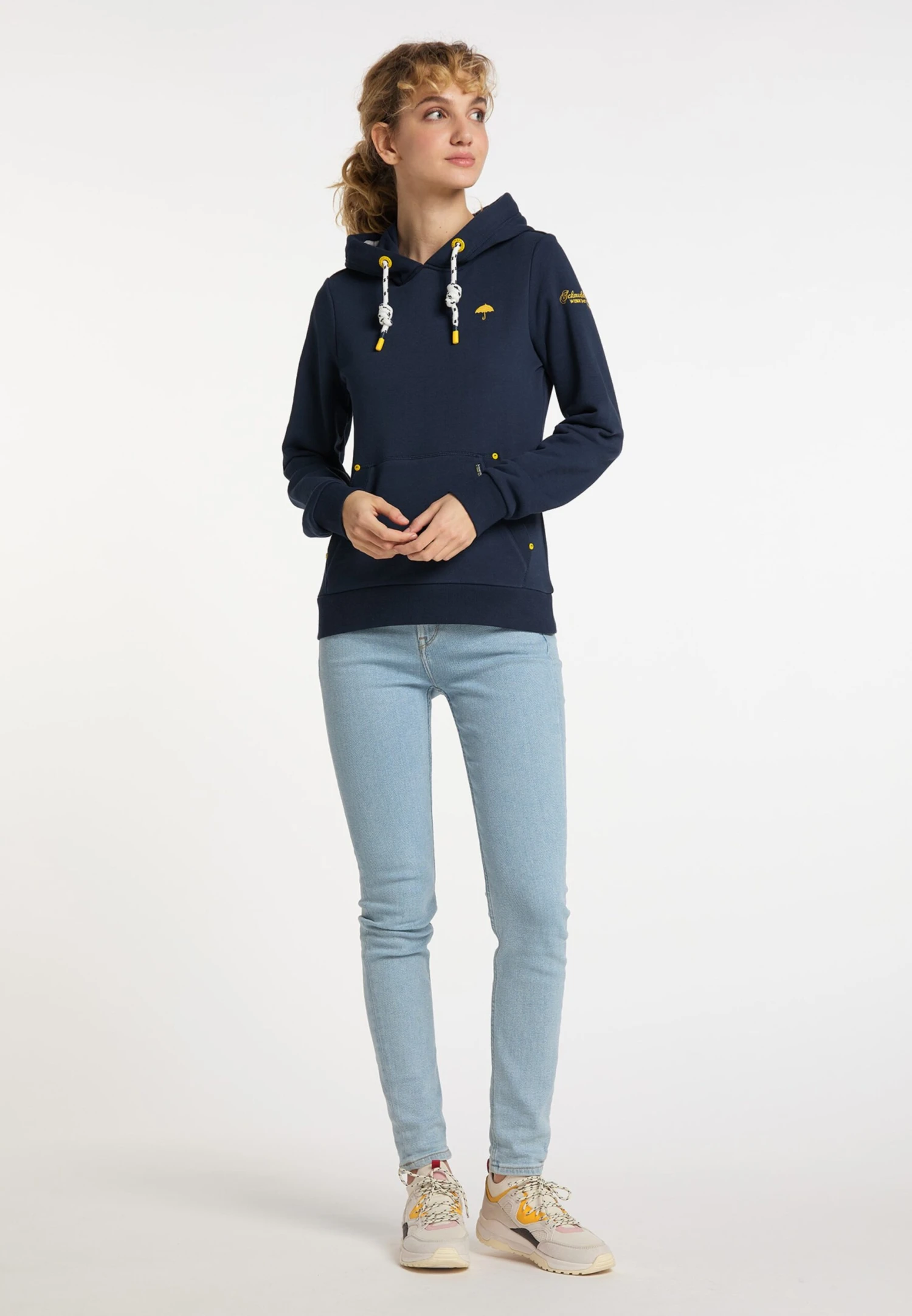 Schmuddelwedda Sweats à Capuche Sweat-shirt Femme Marine 6 Schmuddelwedda Sweats à Capuche Sweat-shirt Femme Marine – Image 4