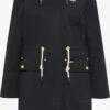 Schmuddelwedda Manteaux De Pluie Manteau Mi-saison Femme Noir -Schmuddelwedda 11cbf3a43768575b928aab887c152120