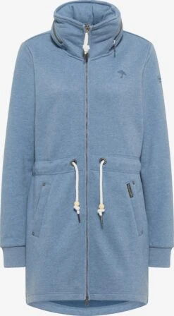 Schmuddelwedda Sweats Zippés Veste De Survêtement Femme Bleu Chiné
