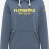 Schmuddelwedda Sweats à Capuche Sweat-shirt Flensburg Femme Bleu Chiné