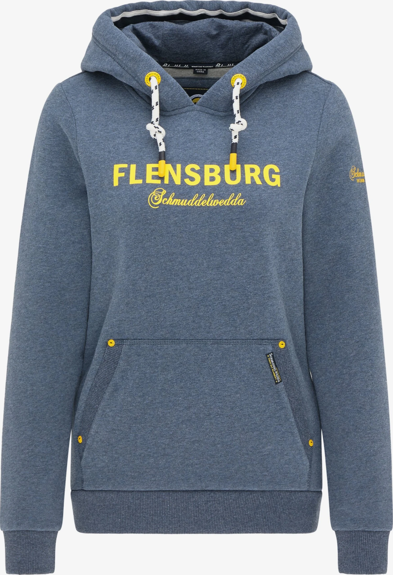Schmuddelwedda Sweats à Capuche Sweat-shirt Flensburg Femme Bleu Chiné 3 Schmuddelwedda Sweats à Capuche Sweat-shirt Flensburg Femme Bleu Chiné