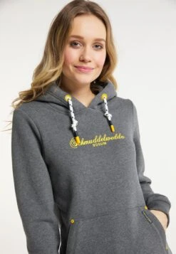 Schmuddelwedda Sweats à Capuche Sweat-shirt Büsum Femme Gris Chiné -Schmuddelwedda 1df9671677469371a949e97d7bdde324