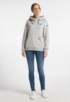 Schmuddelwedda Sweats à Capuche Sweat-shirt Femme Gris Chiné -Schmuddelwedda 1ead7a341b2e99f5704dace485fdd26b