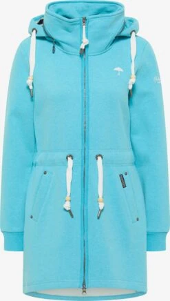Schmuddelwedda Sweats Zippés Veste De Survêtement Femme Bleu Clair