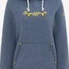 Schmuddelwedda Sweats à Capuche Sweat-shirt Rügen Femme Bleu Chiné -Schmuddelwedda 228b6e879f747358eaab49f4750907bd