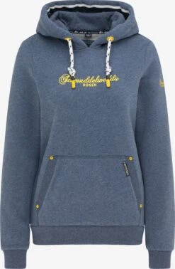 Schmuddelwedda Sweats Ă Capuche Sweat-shirt RĂŒgen Femme Bleu ChinĂ©