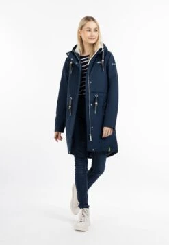 Schmuddelwedda Parkas Parka D’hiver Femme Marine -Schmuddelwedda 237c7b17c70dfab575a98454014f8fc1