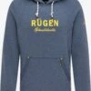 Schmuddelwedda Sweats à Capuche Sweat-shirt Rügen Homme Bleu Chiné -Schmuddelwedda 26024d791c514f03e70b2a8e0a33387a