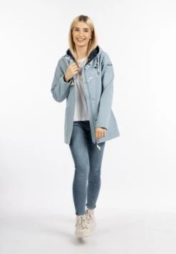 Schmuddelwedda Manteaux Courts Manteau Mi-saison Femme Bleu Clair 10 Schmuddelwedda Manteaux Courts Manteau Mi-saison Femme Bleu Clair -Schmuddelwedda 264bed551762040eaa78dc563a1328ce