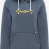 Schmuddelwedda Sweats à Capuche Sweat-shirt Femme Bleu Chiné -Schmuddelwedda 291dcc495621b48b77a79980aa77489d