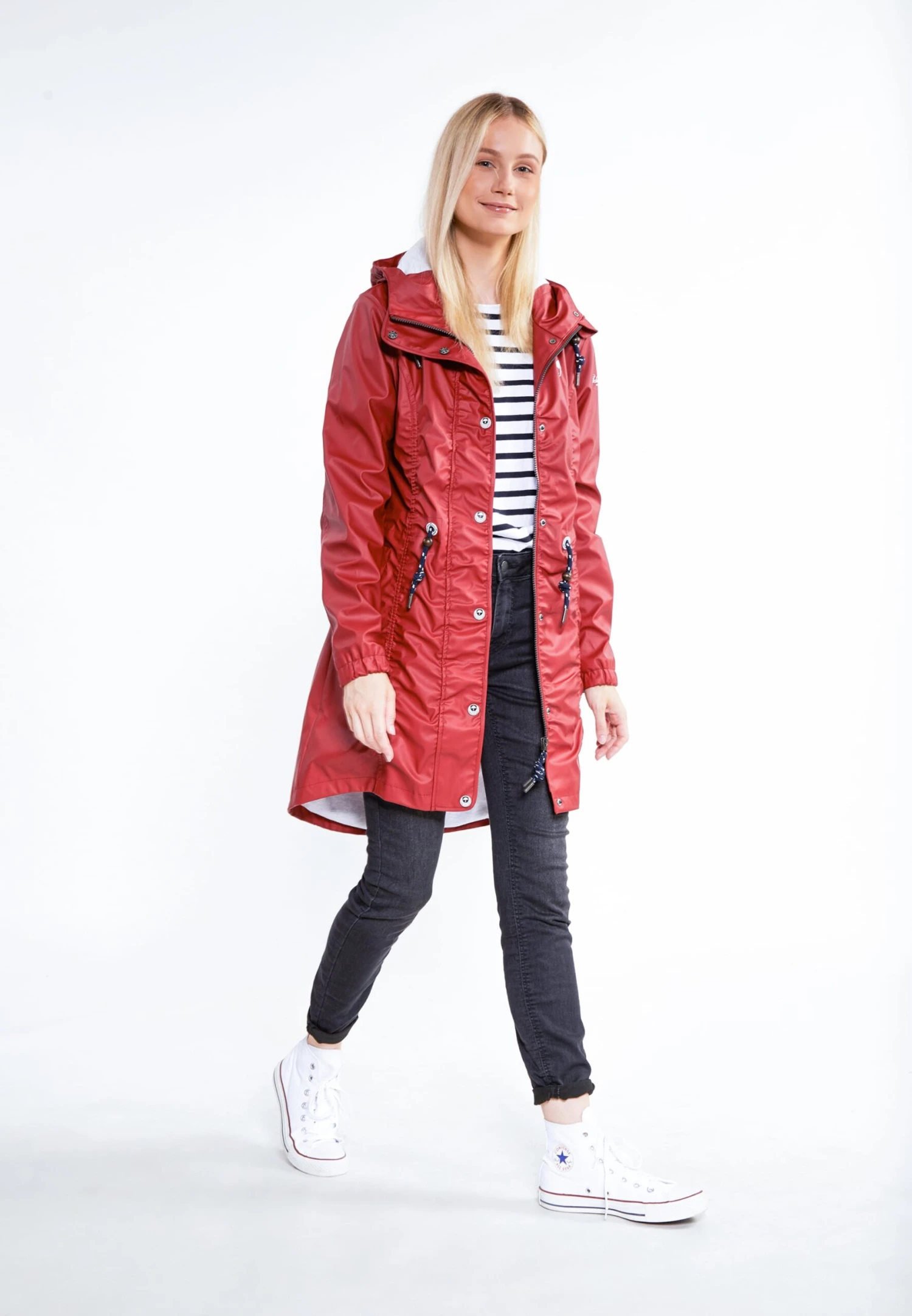 Schmuddelwedda Manteaux De Pluie Manteau Fonctionnel Femme Rouge Foncé 6 Schmuddelwedda Manteaux De Pluie Manteau Fonctionnel Femme Rouge Foncé – Image 4