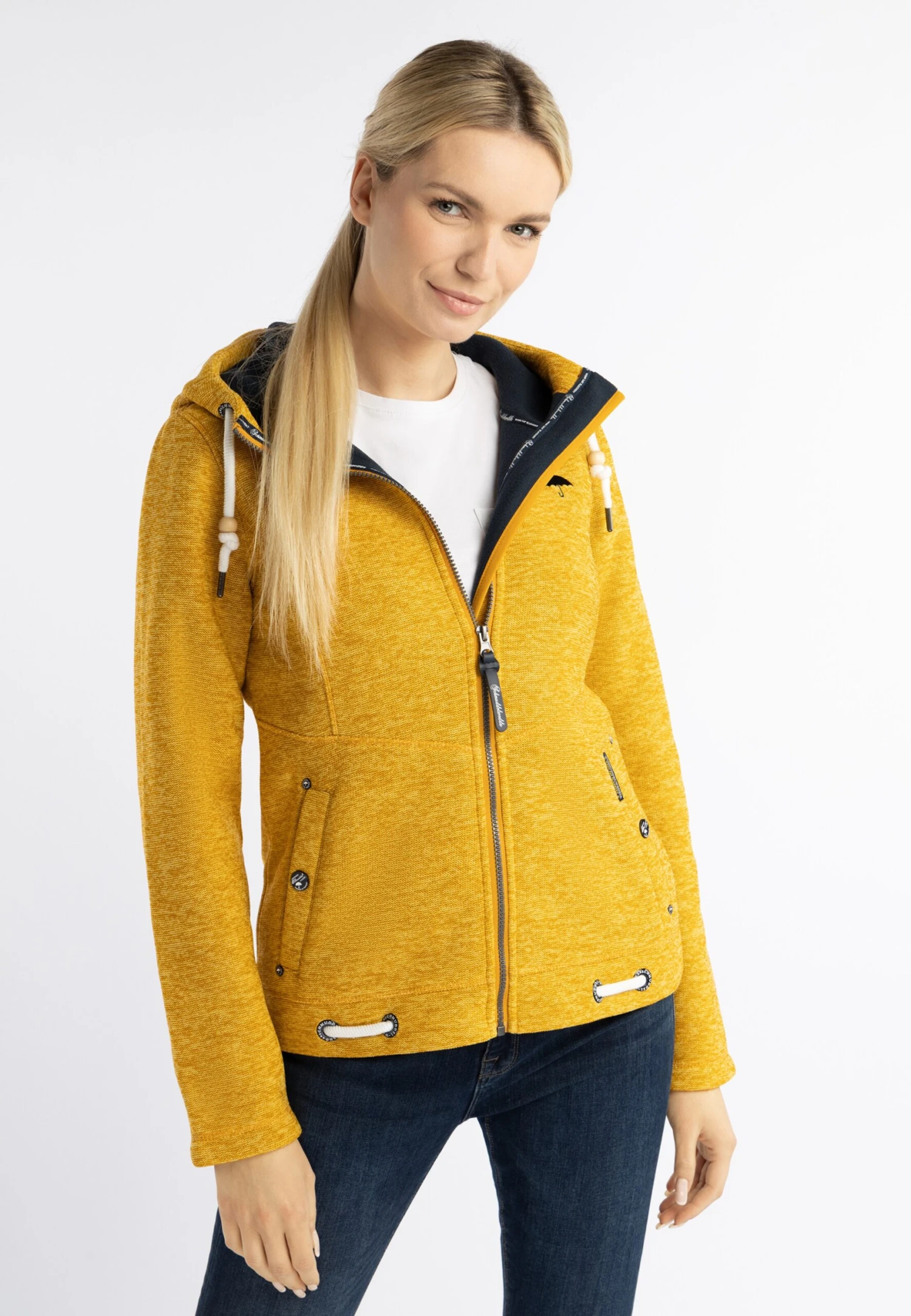 Schmuddelwedda Vestes Dextérieur Veste En Polaire Femme Moutarde 5 Schmuddelwedda Vestes Dextérieur Veste En Polaire Femme Moutarde – Image 3