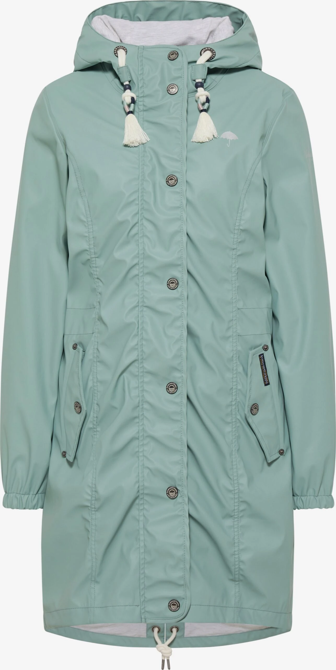 Schmuddelwedda Manteaux De Pluie Manteau Mi-saison Femme Vert 3 Schmuddelwedda Manteaux De Pluie Manteau Mi-saison Femme Vert