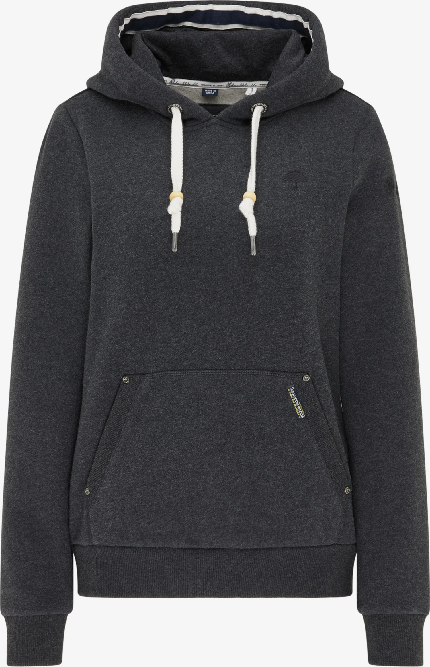 Schmuddelwedda Sweats à Capuche Sweat-shirt Femme Gris Foncé 3 Schmuddelwedda Sweats à Capuche Sweat-shirt Femme Gris Foncé