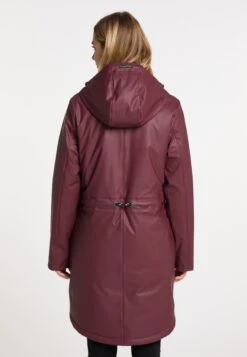 Schmuddelwedda Manteaux De Pluie Manteau Mi-saison Femme Bordeaux -Schmuddelwedda 32a069b7fd31ed4fbcfcdef4cf54efcf