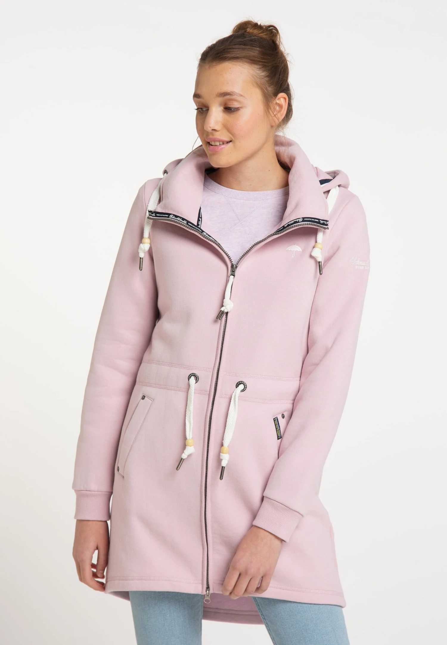 Schmuddelwedda Sweats Zippés Veste De Survêtement Femme Rose Clair 4 Schmuddelwedda Sweats Zippés Veste De Survêtement Femme Rose Clair – Image 2