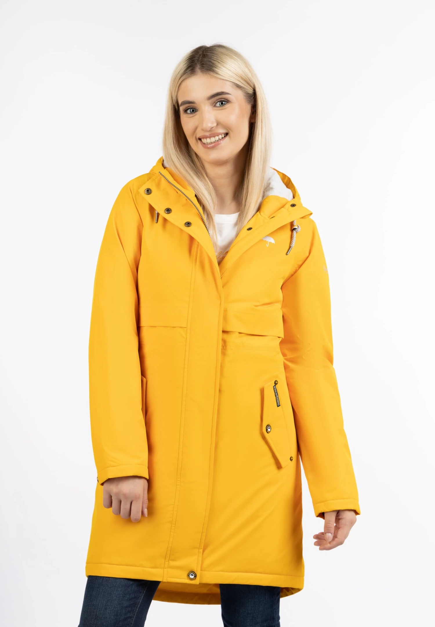 Schmuddelwedda Manteaux De Pluie Manteau Fonctionnel Femme Safran 4 Schmuddelwedda Manteaux De Pluie Manteau Fonctionnel Femme Safran – Image 2