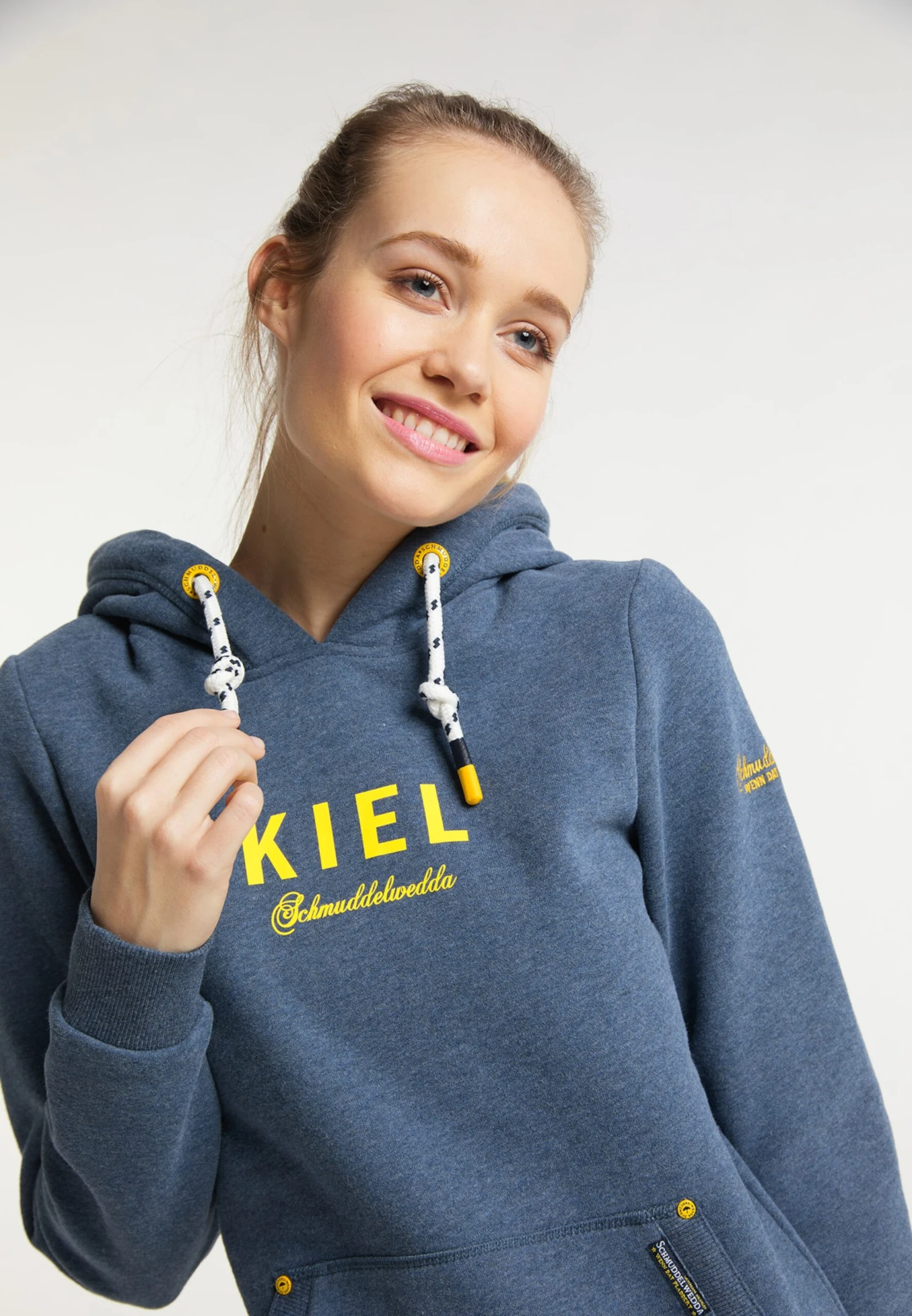 Schmuddelwedda Sweats à Capuche Sweat-shirt Kiel Femme Bleu-gris 7 Schmuddelwedda Sweats à Capuche Sweat-shirt Kiel Femme Bleu-gris – Image 5