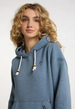Schmuddelwedda Sweats Sweat-shirt Femme Bleu Fumé -Schmuddelwedda 378e1e8d022ce269910b7b0671b6a2a8