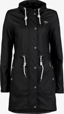 Schmuddelwedda Manteaux De Pluie Manteau Mi-saison Femme Noir