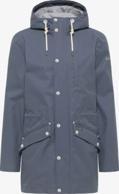 Schmuddelwedda Vestes De Mi-saison Parka Mi-saison Wilowe Homme Bleu-gris