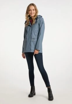 Schmuddelwedda Vestes De Mi-saison Veste Mi-saison Femme Bleu Fumé -Schmuddelwedda 3e1368d5e56e37f954eda39656edd983