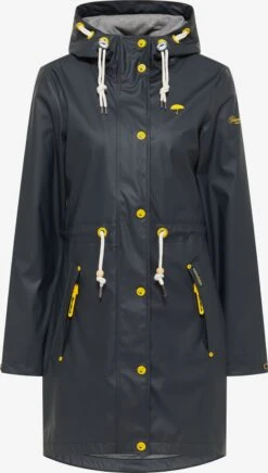 Schmuddelwedda Manteaux De Pluie Manteau Mi-saison Femme Bleu Outremer