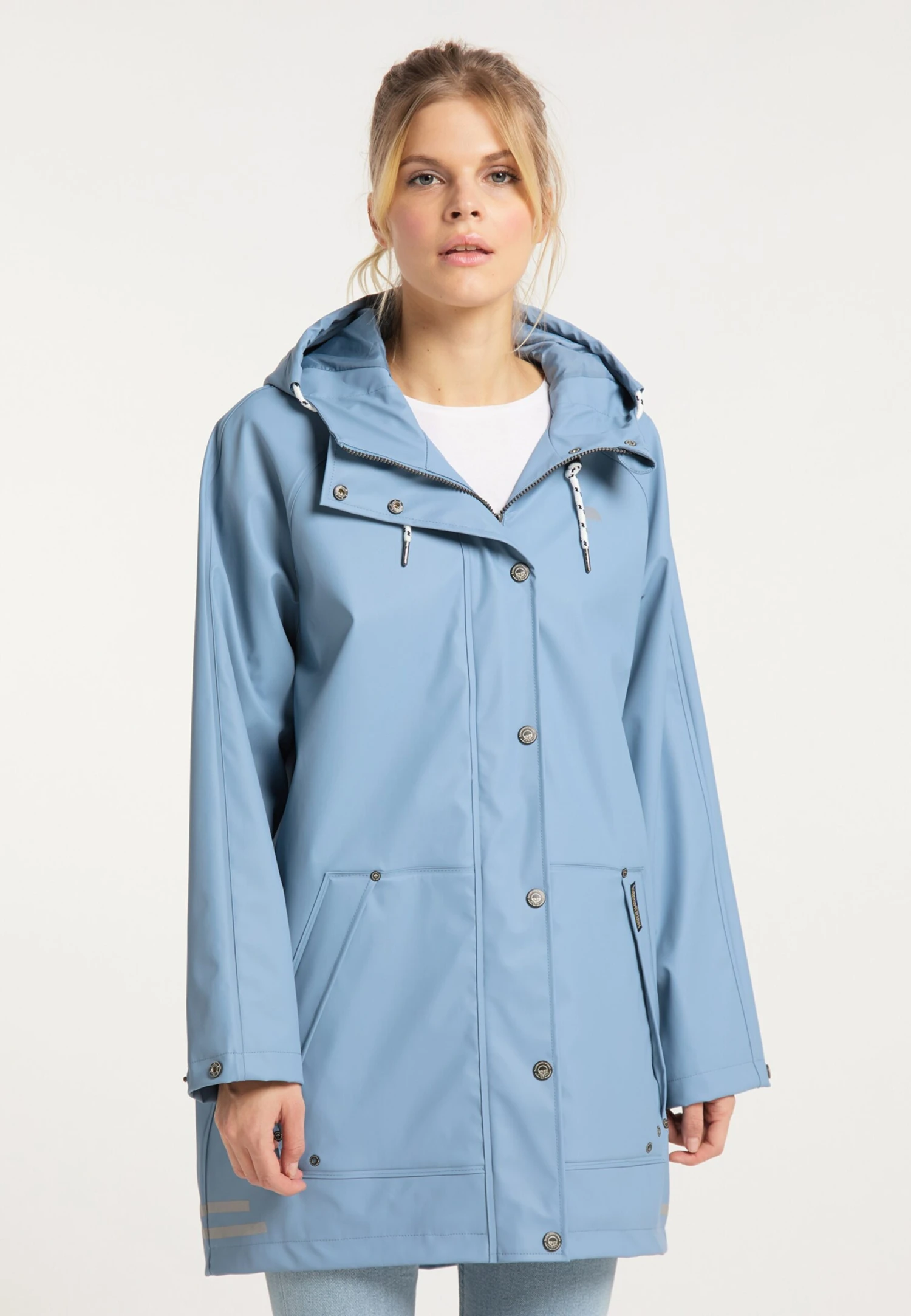 Schmuddelwedda Manteaux De Pluie Manteau Fonctionnel Femme Bleu Clair 4 Schmuddelwedda Manteaux De Pluie Manteau Fonctionnel Femme Bleu Clair – Image 2