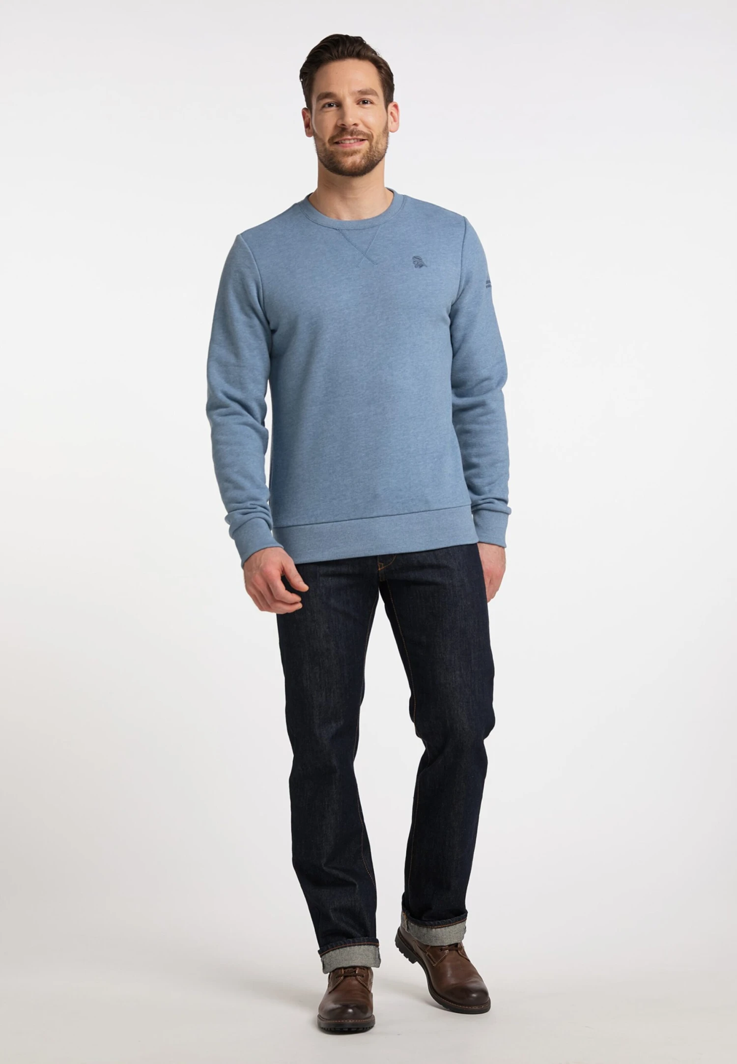 Schmuddelwedda Sweatshirts Sweat-shirt Homme Bleu Fumé 6 Schmuddelwedda Sweatshirts Sweat-shirt Homme Bleu Fumé – Image 4