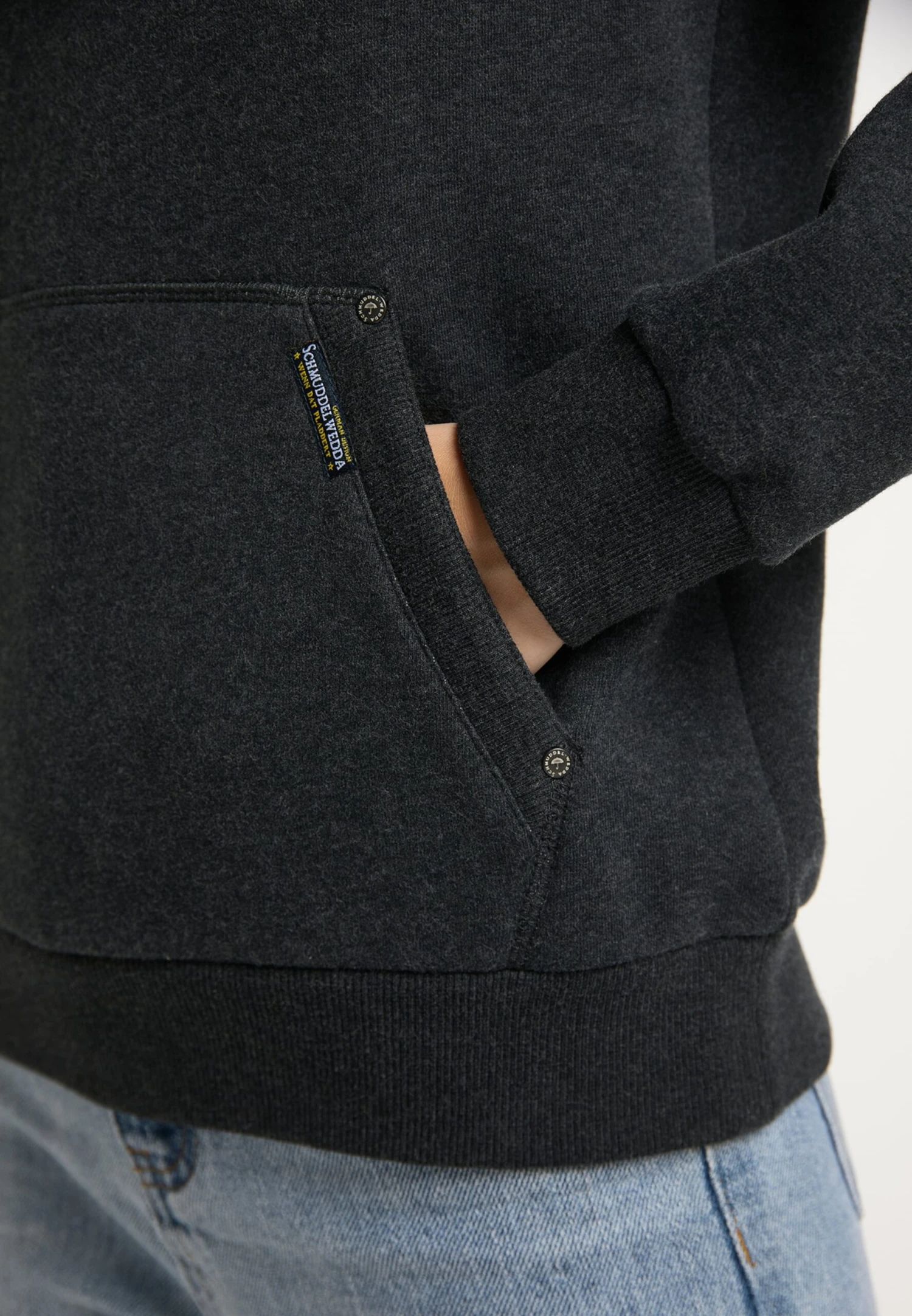 Schmuddelwedda Sweats à Capuche Sweat-shirt Femme Gris Foncé 7 Schmuddelwedda Sweats à Capuche Sweat-shirt Femme Gris Foncé – Image 5