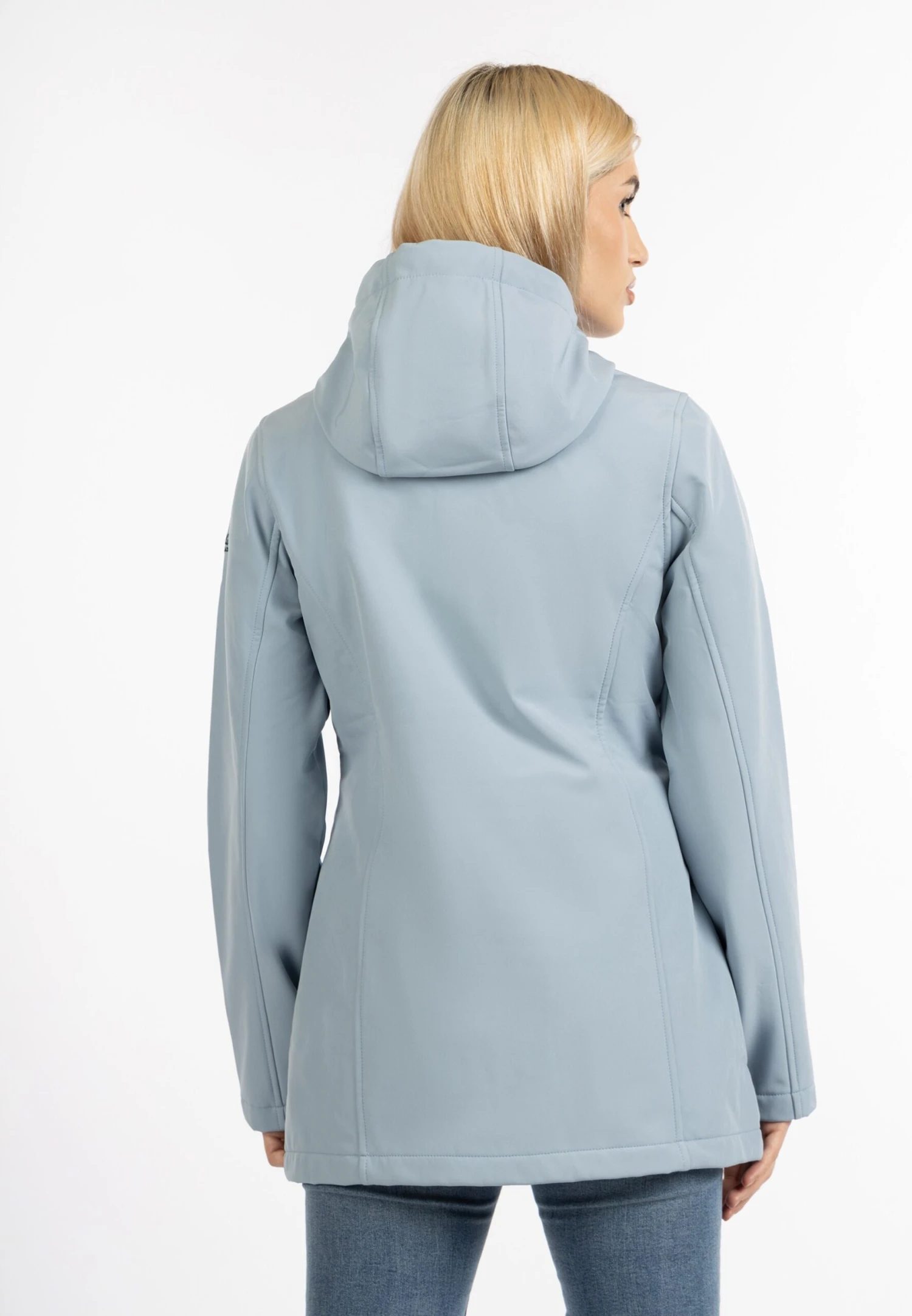 Schmuddelwedda Manteaux Courts Manteau Mi-saison Femme Bleu Clair 5 Schmuddelwedda Manteaux Courts Manteau Mi-saison Femme Bleu Clair – Image 3