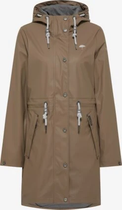 Schmuddelwedda Manteaux De Pluie Manteau Mi-saison Femme Marron