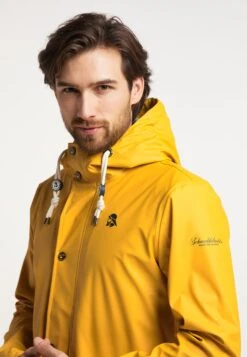 Schmuddelwedda Vestes De Mi-saison Parka Mi-saison Homme Moutarde -Schmuddelwedda 4337b36c9aa77d06522f3b14d0b16276