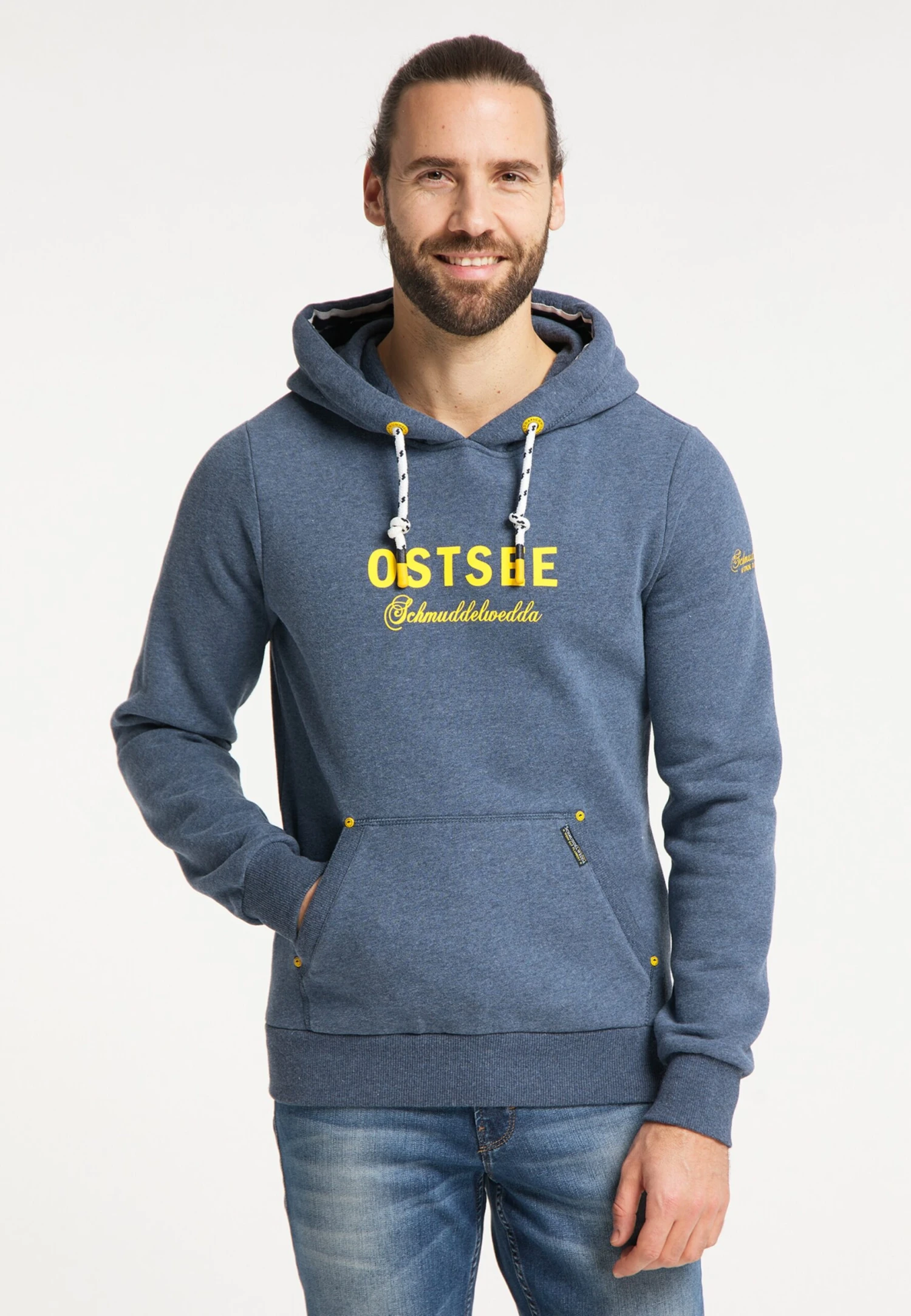 Schmuddelwedda Sweats à Capuche Sweat-shirt Ostsee Homme Bleu Chiné 4 Schmuddelwedda Sweats à Capuche Sweat-shirt Ostsee Homme Bleu Chiné – Image 2