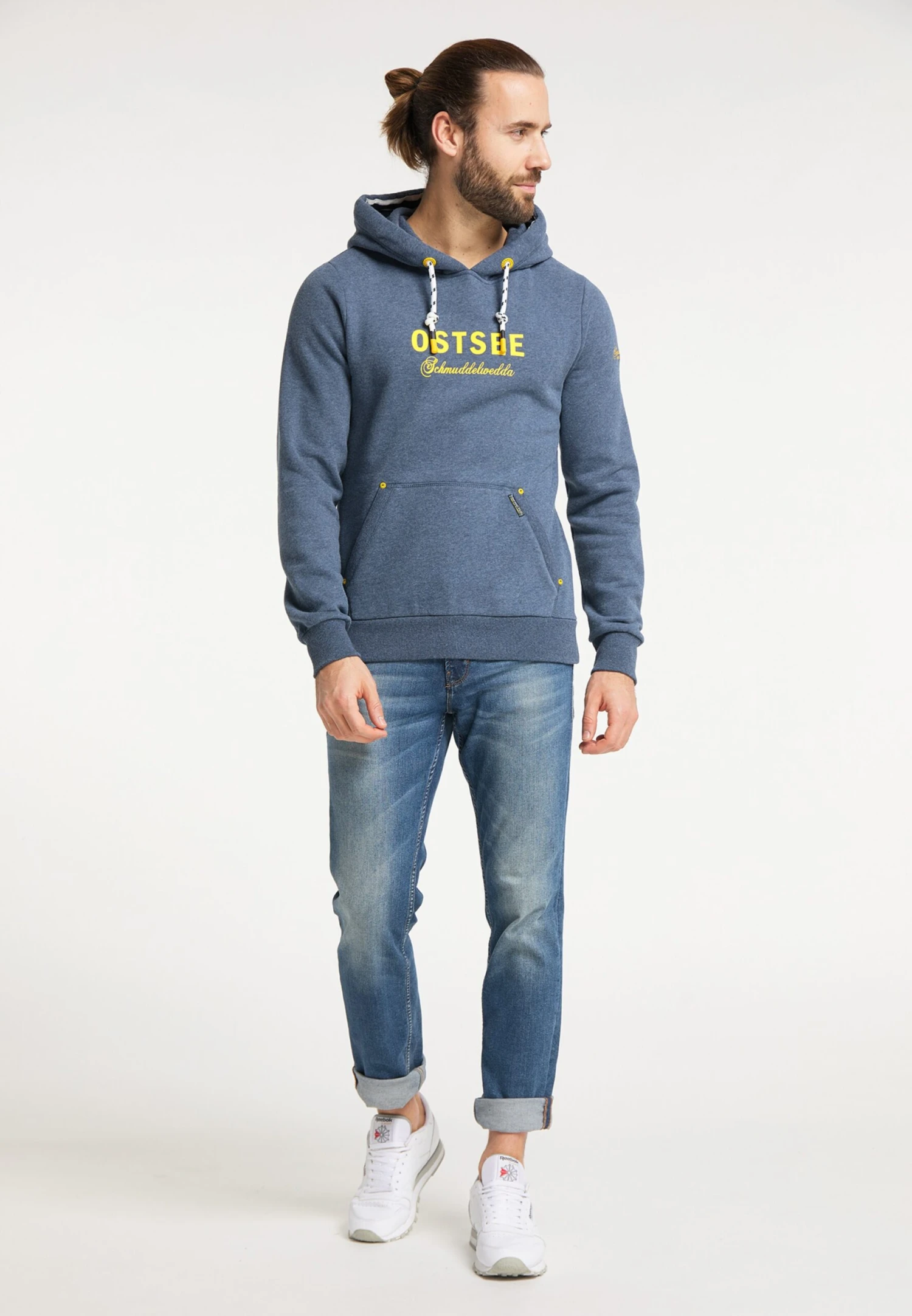 Schmuddelwedda Sweats à Capuche Sweat-shirt Ostsee Homme Bleu Chiné 6 Schmuddelwedda Sweats à Capuche Sweat-shirt Ostsee Homme Bleu Chiné – Image 4