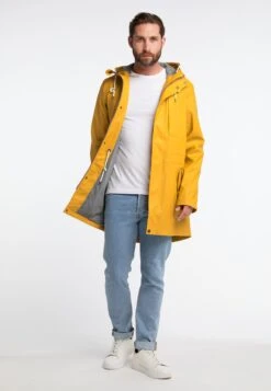 Schmuddelwedda Vestes De Mi-saison Parka Mi-saison Homme Curry -Schmuddelwedda 4755ea1816ded762559a43714858c32c