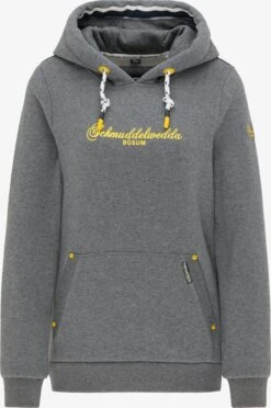 Schmuddelwedda Sweats Ă Capuche Sweat-shirt BĂŒsum Femme Gris ChinĂ©
