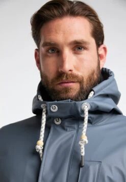 Schmuddelwedda Vestes De Mi-saison Parka Mi-saison Homme Bleu-gris -Schmuddelwedda 4b08b798e06cbd452e5eadc65b3b9f0a